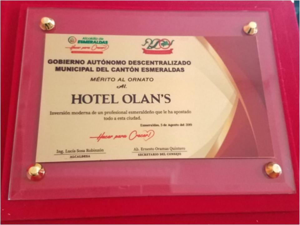 Olan'S Hotel Group Esmeraldas Exterior foto